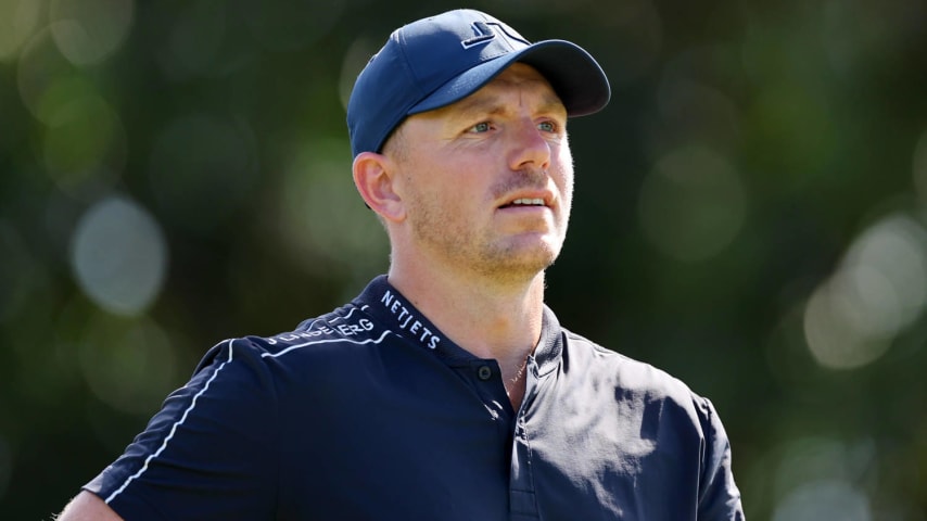 HONOLULU, HAWAII - JANUARY 13: Matt Wallace of England looks on from the fifth tee during the third round of the Sony Open in Hawaii at Waialae Country Club on January 13, 2024 in Honolulu, Hawaii. (Photo by Michael Reaves/Getty Images)