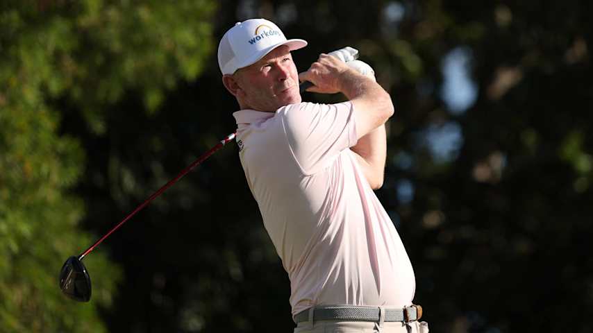 HONOLULU, HAWAII - JANUARY 10: Brandt Snedeker of the United States plays his shot from the fifth tee during the second round of the Sony Open in Hawaii 2025 at Waialae Country Club on January 10, 2025 in Honolulu, Hawaii. (Photo by Maddie Meyer/Getty Images)