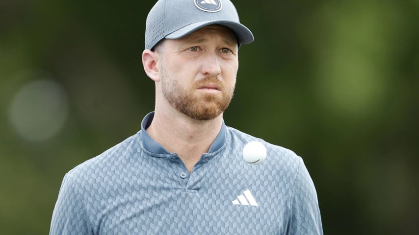 HOUSTON, TEXAS - MARCH 30: Daniel Berger of the United States waits on the first tee during the third round of the Texas Children's Houston Open at Memorial Park Golf Course on March 30, 2024 in Houston, Texas. (Photo by Raj Mehta/Getty Images)