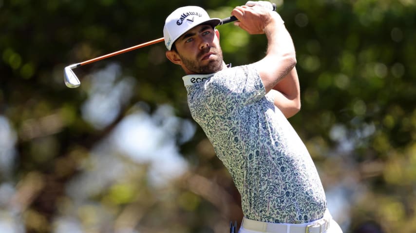 AUGUSTA, GEORGIA - APRIL 13: Erik van Rooyen of South Africa plays his shot from the fourth tee during the third round of the 2024 Masters Tournament at Augusta National Golf Club on April 13, 2024 in Augusta, Georgia. (Photo by Jamie Squire/Getty Images) (Photo by Jamie Squire/Getty Images)