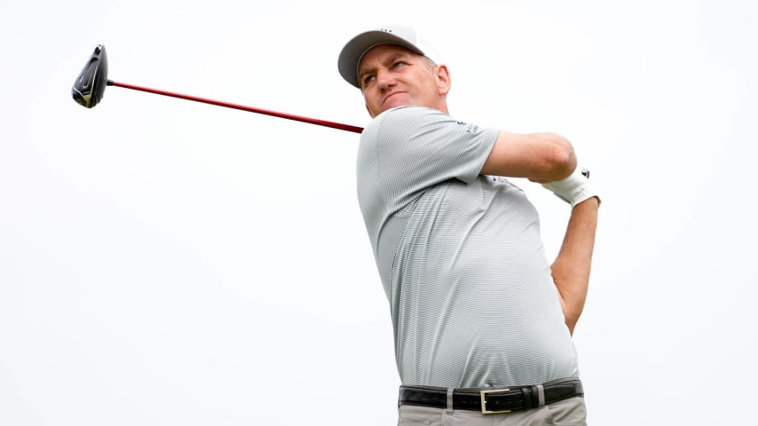 SAN ANTONIO, TEXAS - APRIL 07: Brendon Todd of the United States plays his tee shot on the 4th hole during the final round of the Valero Texas Open at TPC San Antonio on April 07, 2024 in San Antonio, Texas. (Photo by Raj Mehta/Getty Images)