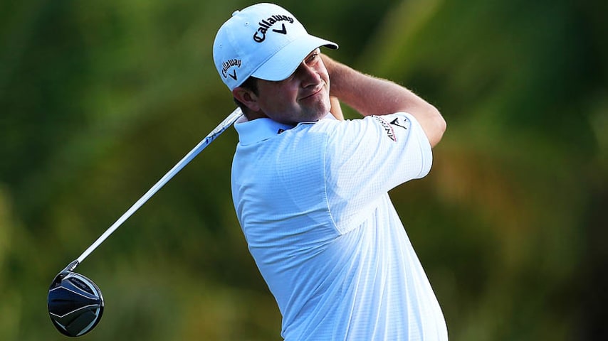 RIO GRANDE, PUERTO RICO - MARCH 06:  Brian Stuard hits a drive during the first round of the Puerto Rico Open presented by seepuertorico.com held at Trump International Golf Club on March 6, 2014 in Rio Grande, Puerto Rico.  (Photo by Michael Cohen/Getty Images)