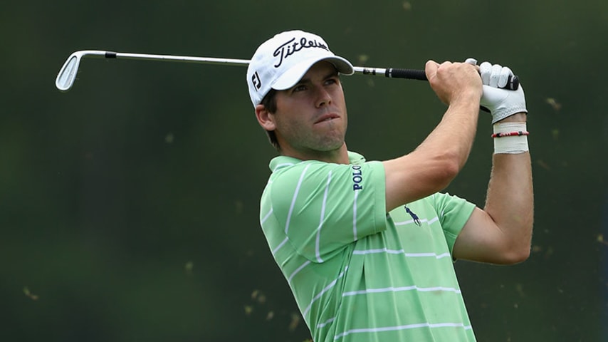 AVONDALE, LA - APRIL 25: Ben Martin takes his second shot on the 5th during Round Two of the Zurich Classic of New Orleans at TPC Louisiana on April 25, 2014 in Avondale, Louisiana. (Photo by Chris Graythen/Getty Images)