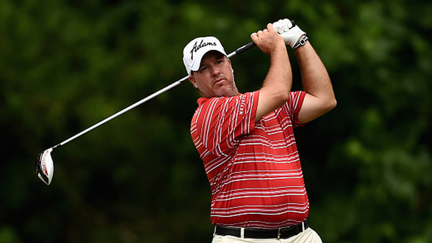 AVONDALE, LA - APRIL 24:  Boo Weekley tees off on the fifth hole during round two of the Zurich Classic of New Orleans at TPC Louisiana on April 24, 2015 in Avondale, Louisiana.  (Photo by Stacy Revere/Getty Images)