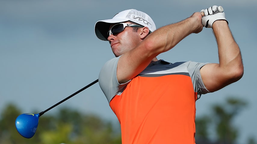 NASSAU, BAHAMAS - DECEMBER 03:  Paul Casey of England hits his tee shot on the 13th hole during the first round of the Hero World Challenge at Albany, The Bahamas on December 3, 2015 in Nassau, Bahamas  (Photo by Scott Halleran/Getty Images)