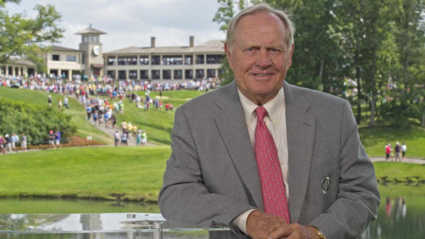 DUBLIN, OH - JUNE 06:  Tournament host Jack Nicklaus poses for a portrait during the third round of the Memorial Tournament presented by Nationwide at Muirfield Village Golf Club on June 6, 2015 in Dublin, Ohio. (Photo by Chris Condon/PGA TOUR)