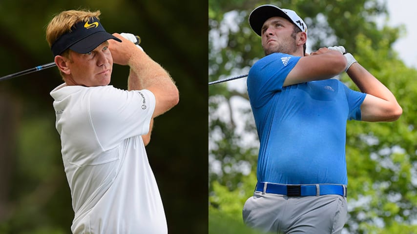 Rahm, Hurley share lead midway through Quicken Loans National