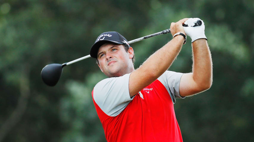 FARMINGDALE, NY - AUGUST 26:  Patrick Reed hits his tee shot on the tenth hole during the second round of The Barclays in the PGA Tour FedExCup Play-Offs on the Black Course at Bethpage State Park on August 26, 2016 in Farmingdale, New York.  (Photo by Kevin C. Cox/Getty Images)