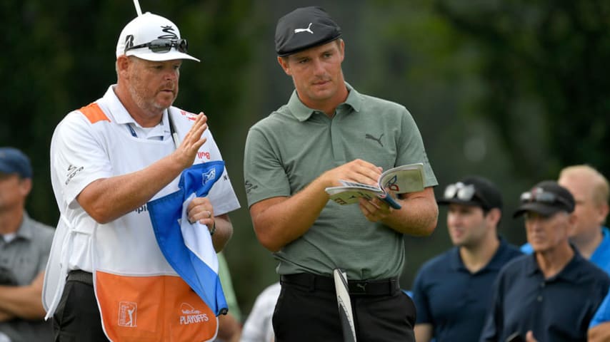 Why Bryson DeChambeau was spraying his golf balls with water during practice