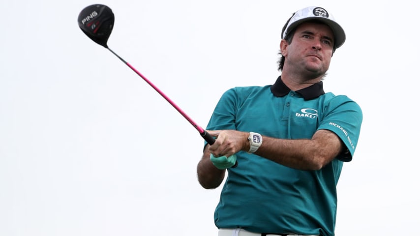 Bubba Watson unveils a pink Ping G410 custom “Bubba” driver, is 2-for-2 in leading driving distance since switch