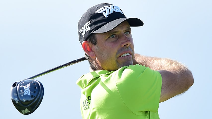 RIO GRANDE, PUERTO RICO - FEBRUARY 22: Charl Schwartzel of South Africa plays his shot from the ninth tee during the second round of the Puerto Rico Open at Coco Beach Golf and Country Club on February 22, 2019 in Rio Grande, Puerto Rico. (Photo by Jared C. Tilton/Getty Images)