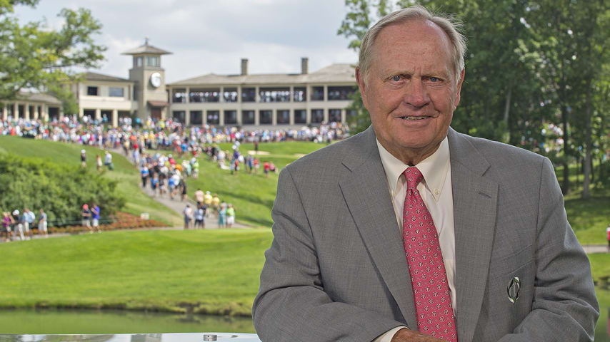 DUBLIN, OH - JUNE 06:  Tournament host Jack Nicklaus poses for a portrait during the third round of the Memorial Tournament presented by Nationwide at Muirfield Village Golf Club on June 6, 2015 in Dublin, Ohio. (Photo by Chris Condon/PGA TOUR)