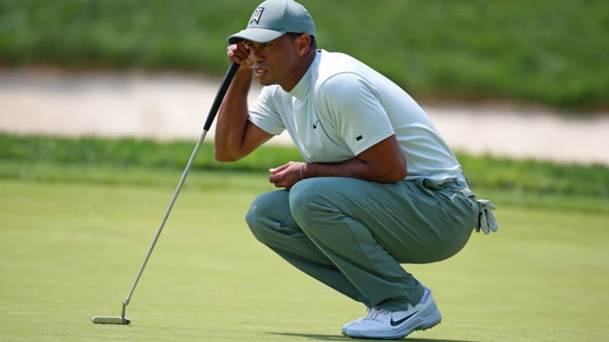 Tiger Woods' run once again spoiled by double bogey at the Memorial Tournament presented by Nationwide