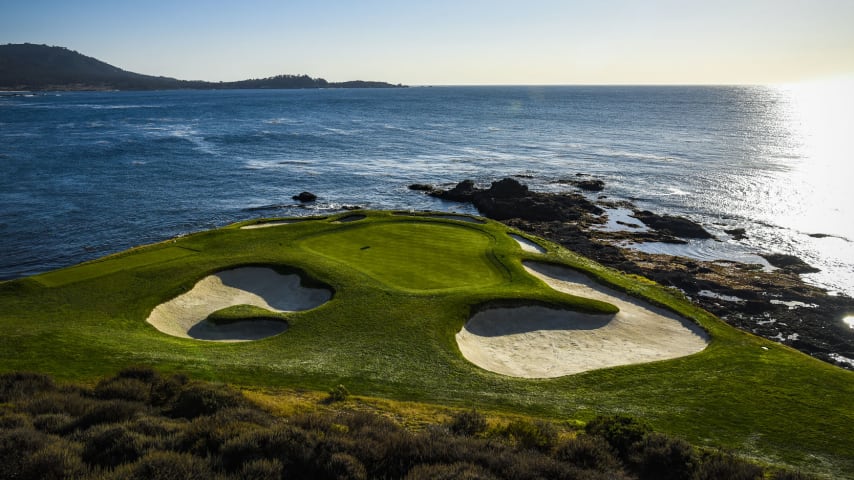 PEBBLE BEACH, CA - NOV 08:  Course previews for the AT&T Pebble Beach Pro-Am and 2019 U.S. Open at Pebble Beach Golf Links on November 8, 2018 in Pebble Beach, California. (Photo by Keyur Khamar/PGA TOUR)