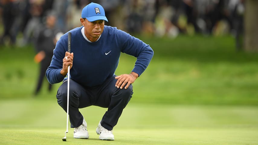 Poor finish stalls Tiger run at Pebble Beach