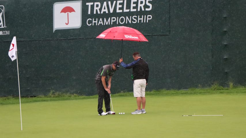 Playing in the rain: PGA TOUR caddies speak on how to keep grips from getting wet