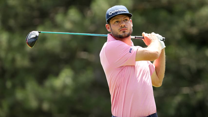 DETROIT, MICHIGAN - JUNE 30:  Doc Redman plays his shot from the fourth tee during the final round of the Rocket Mortgage Classic at the Detroit Country Club on June 30, 2019 in Detroit, Michigan. (Photo by Gregory Shamus/Getty Images)