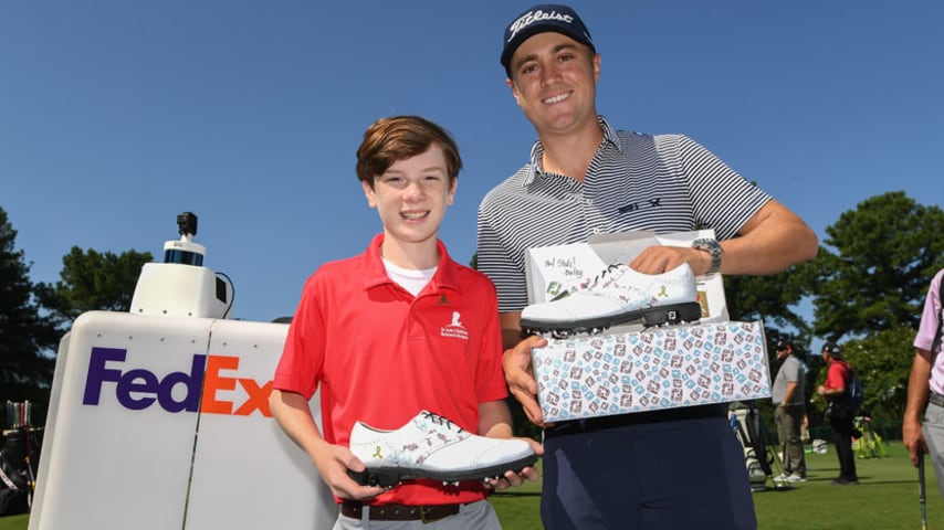 Justin Thomas to wear custom shoes designed by young cancer survivor