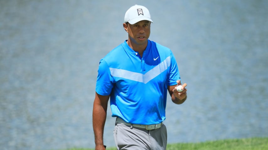 Physically he’s fine, but Tiger Woods still showing rust at BMW Championship