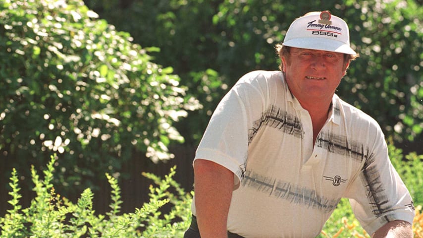 6 Jul 1996:  Brian Barnes of Scotland relaxes before the third  round of the 1996 U.S. Senior Open at Canterbury Golf Club in Beachwood, Ohio.   Mandatory Credit: J.D. Cuban/ALLSPORT