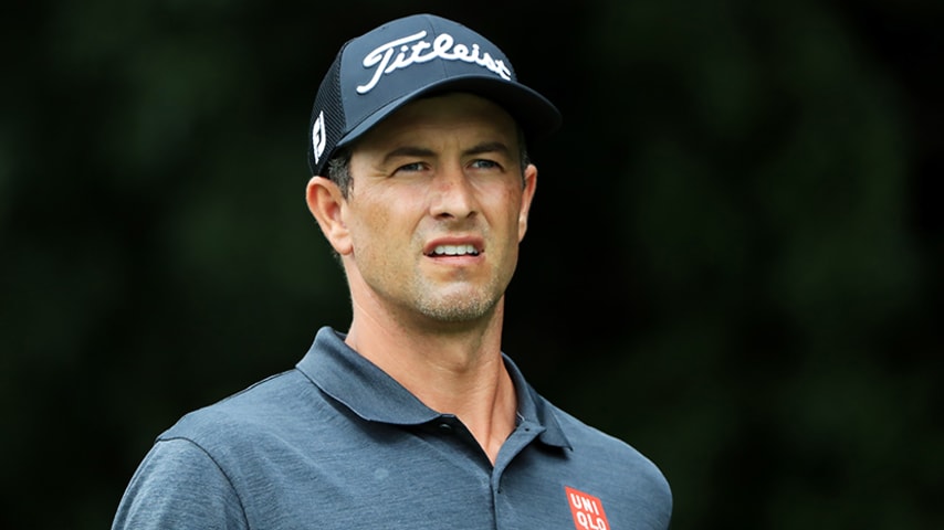 ATLANTA, GEORGIA - AUGUST 25: Adam Scott of Australia walks from the second tee during the final round of the TOUR Championship at East Lake Golf Club on August 25, 2019 in Atlanta, Georgia. (Photo by Sam Greenwood/Getty Images)