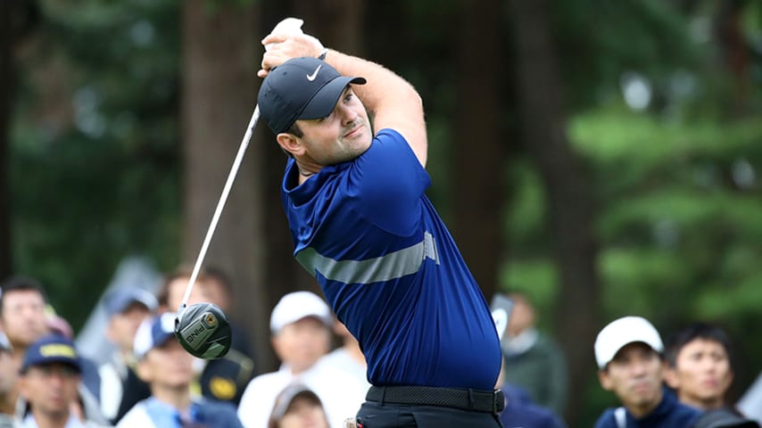 INZAI, JAPAN - OCTOBER 24: Patrick Reed of the United States hits his tee shot on the 11th hole during the first round of the ZOZO Championship at Accordia Golf Narashino Country Club on October 24, 2019 in Inzai, Chiba, Japan. (Photo by Chung Sung-Jun/Getty Images)