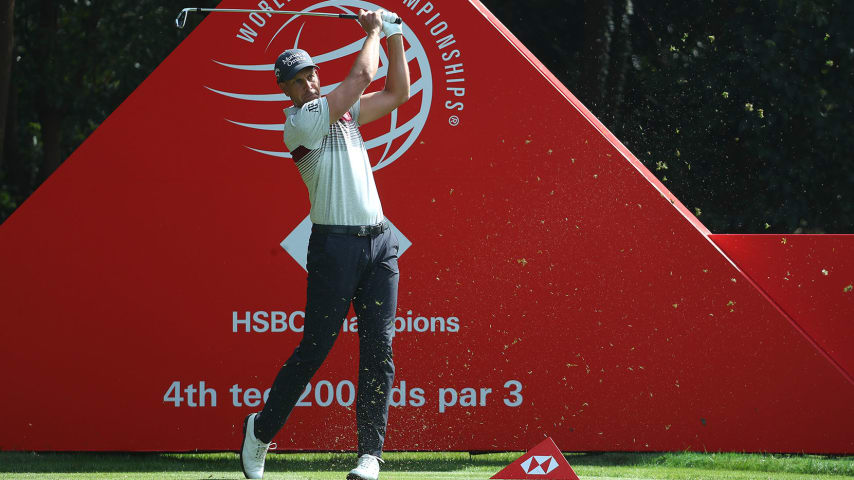 SHANGHAI, CHINA - OCTOBER 30: Henrik Stenson of Sweden tees off on the 4th hole during a Pro-Am ahead of the WGC HSBC Champions at Sheshan International Golf Club on October 30, 2019 in Shanghai, China. (Photo by Matthew Lewis/Getty Images)