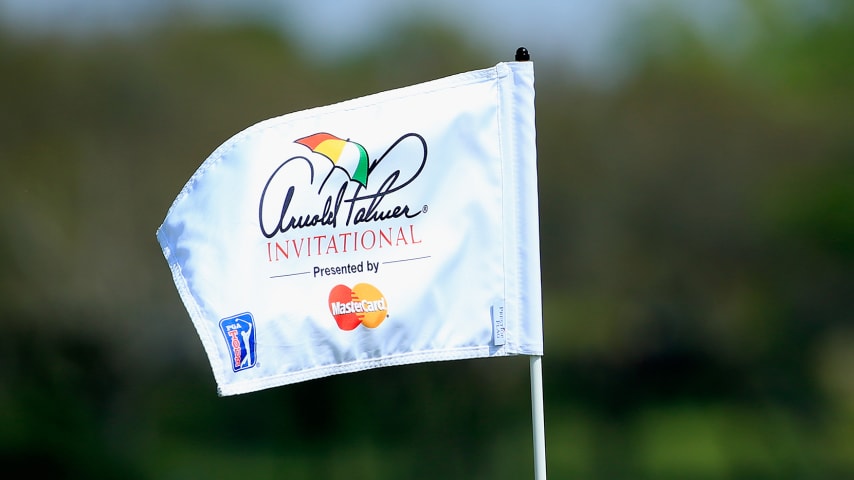 ORLANDO, FL - MARCH 19: A flag on the sixth green is seen during the first round of the Arnold Palmer Invitational Presented By MasterCard at the Bay Hill Club and Lodge on March 19, 2015 in Orlando, Florida.  (Photo by Michael Cohen/Getty Images)