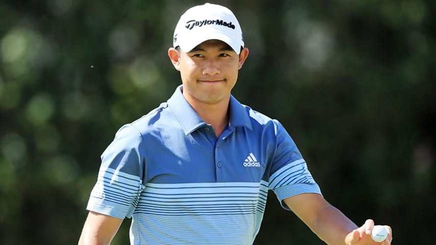 Collin Morikawa handles wind to lead Sony Open in Hawaii by two