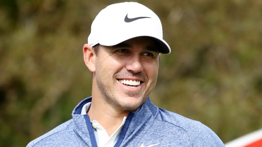 JEJU, SOUTH KOREA - OCTOBER 17: Brooks Koepka of the United States smiles on the 3rd tee during the first round of the CJ Cup @Nine Bridges at the Club at Nine Bridges on October 17, 2019 in Jeju, South Korea. (Photo by Chung Sung-Jun/Getty Images)