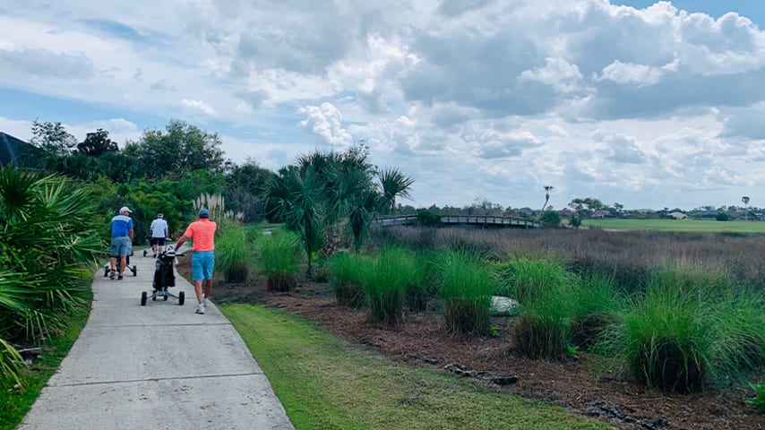 Walking makes a comeback in golf