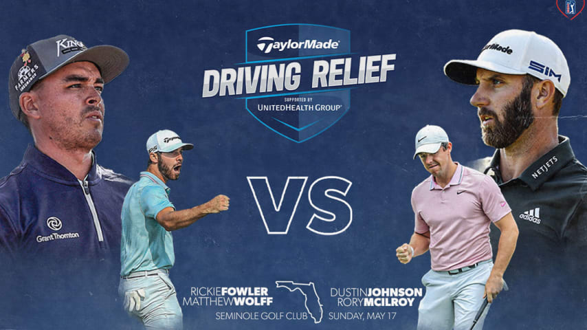 McIlroy, Johnson, Fowler, Wolff headline TaylorMade Driving Relief marking return of televised golf to benefit COVID-19 relief efforts