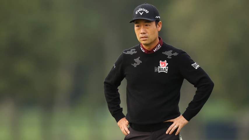 MAMARONECK, NEW YORK - SEPTEMBER 17: Kevin Na looks on from the first hole during the first round of the 120th U.S. Open Championship on September 17, 2020 at Winged Foot Golf Club in Mamaroneck, New York. (Photo by Gregory Shamus/Getty Images)