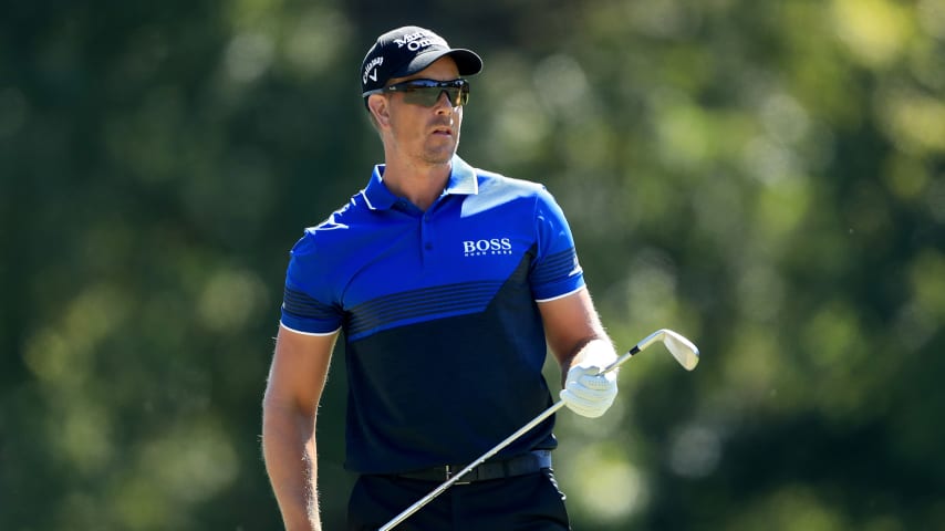 JACKSON, MISSISSIPPI - OCTOBER 02: Henrik Stenson of Sweden looks on from the fourth tee during the second round of the Sanderson Farms Championship at The Country Club of Jackson on October 02, 2020 in Jackson, Mississippi. (Photo by Sam Greenwood/Getty Images)