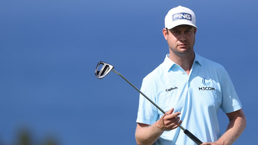 KAPALUA, HAWAII - JANUARY 09: Harris English of the United States walks on the fourth green during the third round of the Sentry Tournament Of Champions at the Kapalua Plantation Course on January 09, 2021 in Kapalua, Hawaii. (Photo by Gregory Shamus/Getty Images)