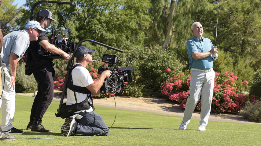 SCOTTSDALE, AZ - JUNE 21: Hale Irwin is photographed for the Payne Stewart Award on June 21, 2019 at Paradise Valley Country Club in Scottsdale, AZ. (Photo by Tracy Wilcox/PGA TOUR via Getty Images)