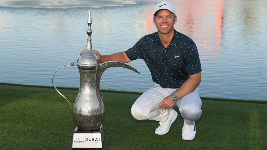 Paul Casey wins the Dubai Desert Classic