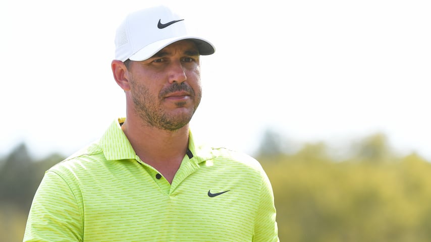 BRADENTON, FLORIDA - FEBRUARY 27: Brooks Koepka walks off the seventh green during the third round of the World Golf Championships-Workday Championship at The Concession on February 27, 2021 in Bradenton, Florida. (Photo by Ben Jared/PGA TOUR via Getty Images)