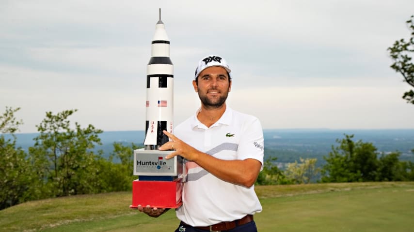 Paul Barjon battles back, eagles third playoff hole to win Huntsville Championship