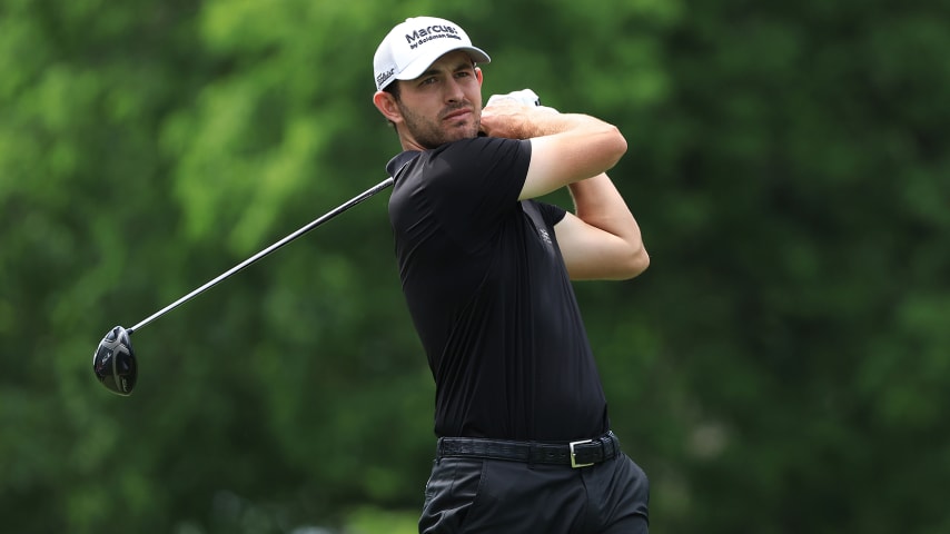 Patrick Cantlay sets an early target after a long day at the Memorial Tournament