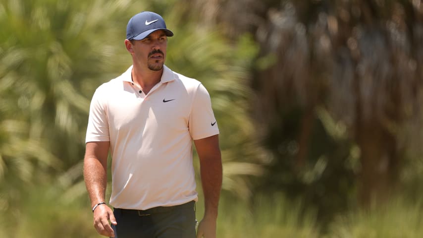 KIAWAH ISLAND, SOUTH CAROLINA - MAY 23: Brooks Koepka of the United States walks to the first tee during the final round of the 2021 PGA Championship held at the Ocean Course of Kiawah Island Golf Resort on May 23, 2021 in Kiawah Island, South Carolina. (Photo by Stacy Revere/Getty Images)