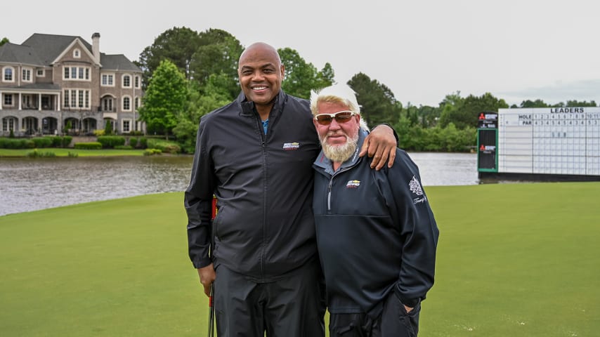 Charles Barkley, former NBA star now PGA TOUR Champions fan