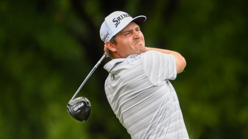 Andrew Novak, Davis Riley, Kevin Lucas share lead at Pinnacle Bank Championship presented by Aetna