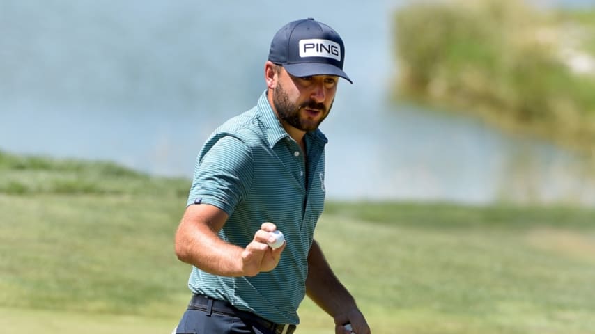 Stephan Jaeger takes outright lead with 90-foot birdie putt at Pinnacle Bank Championship presented by Aetna