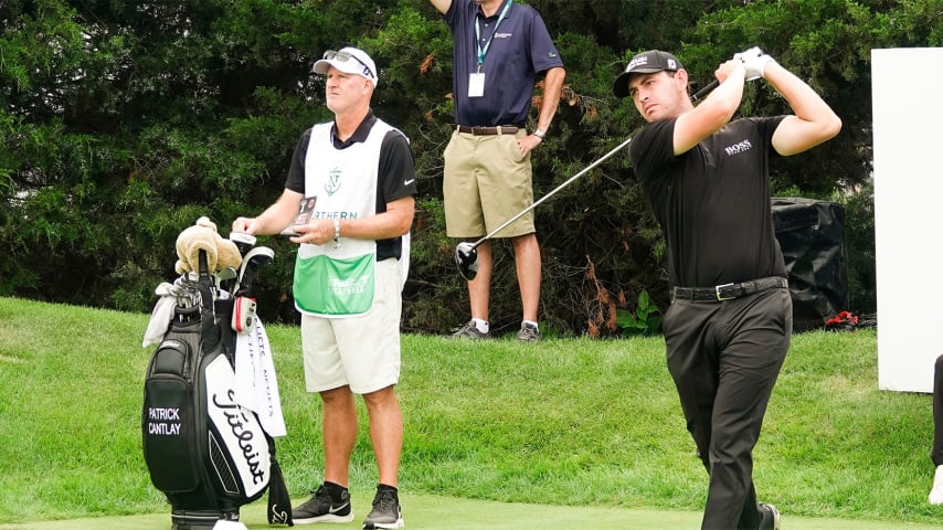Tiger Woods’ caddie Joe LaCava joins Patrick Cantlay at THE NORTHERN TRUST