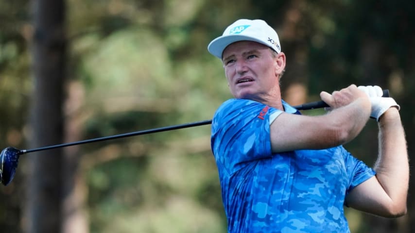 Ernie Els eagles 18th for share of Boeing Classic lead