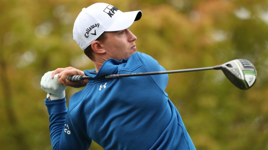 Maverick McNealy leads after Round 2 at Fortinet Championship