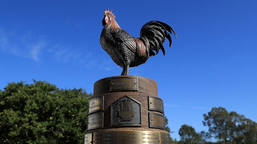 JACKSON, MS - OCTOBER 30:  The trophy during the Final Round of the Sanderson Farms Championship at the Country Club of Jackson on October 30, 2016 in Jackson, Mississippi.  (Photo by Sam Greenwood/Getty Images)