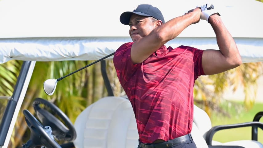 Hero World Challenge was stage for reemergence of public Tiger Woods