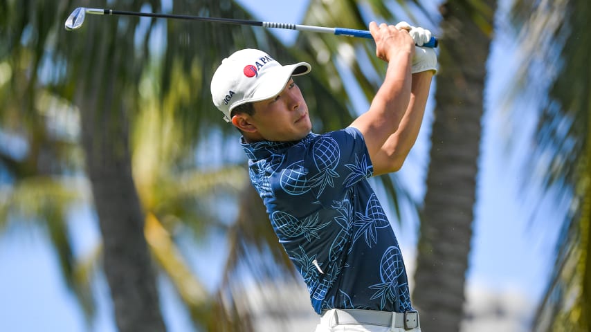 The clubs Keita Nakajima is using at the Sony Open in Hawaii